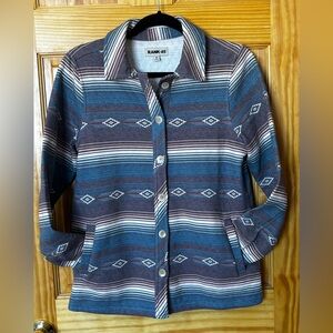 Rank 45 Aztec Print Shacket – Size XS – Soft & Cozy